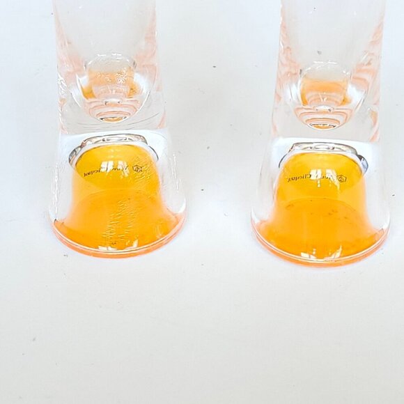 VEUVE CLICQUOT Acrylic Tumblers PAIR Champagne Flutes ATTRACTIVE BASE - Picture 3 of 5